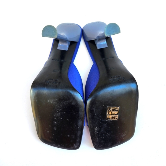 NIB Prada Vintage 90s Canvas Heel With Bow - Picture 6 of 7